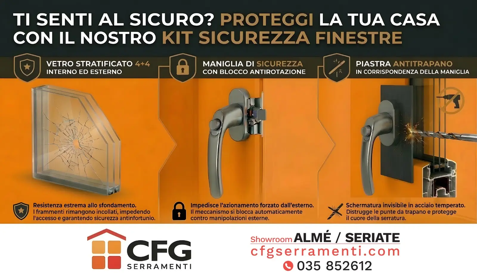 Promo kit sicurezza finestre: più protezione per la tua casa